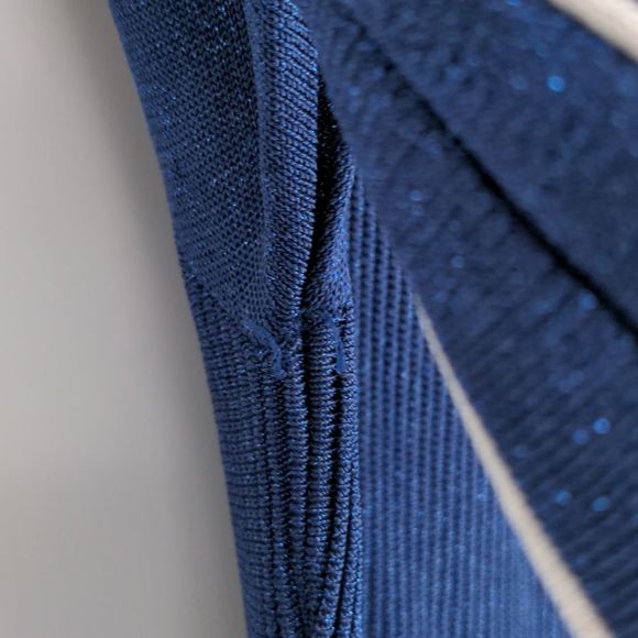 Jonathan Simkhai Women's Pleated Metallic Stretch-Knit A-Line Dress Size Large - Picture 10 of 16